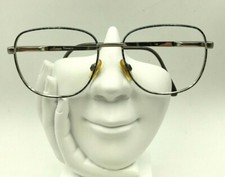 Vintage Giorgio Vincete Gray Marble Metal Oval Sunglasses Eyeglasses Italy