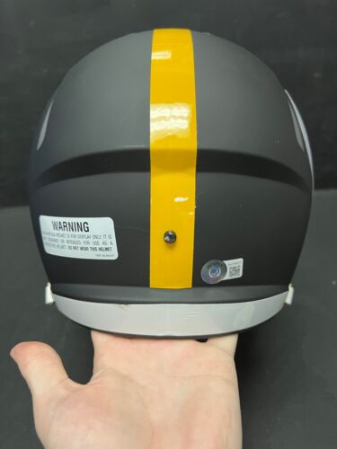 HEATH MILLER SIGNED FULL SIZE REPLICA HELMET W/ VISOR INSCRIBED - Picture 3 of 3