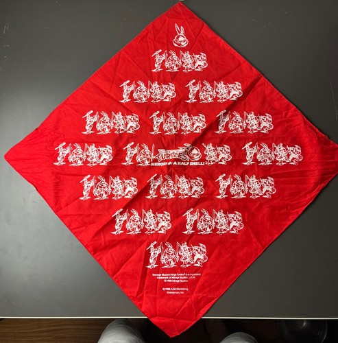 Vintage 1988 TMNT Teenage Mutant Ninja Turtles Red Bandana Mirage Studio 80s