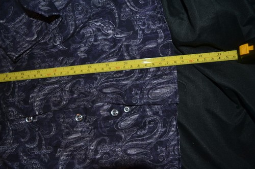 FRIDAY Shirt Men's Bold Eyecatching Paisley Shirt Large 16 Sleeved Simon Carter - Picture 9 of 11