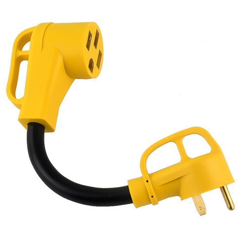 RV Electrical Converter Cord Cable NEMA TT-30P to NEMA 14-50R Female - Picture 5 of 7