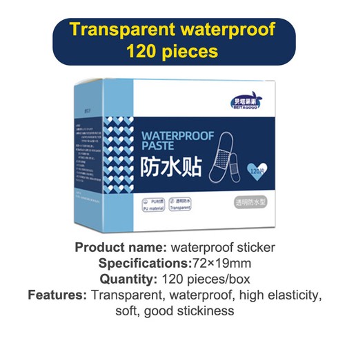 Tiras médicas adhesivas impermeables PU transparentes 120 un. GF - Imagen 8 de 12
