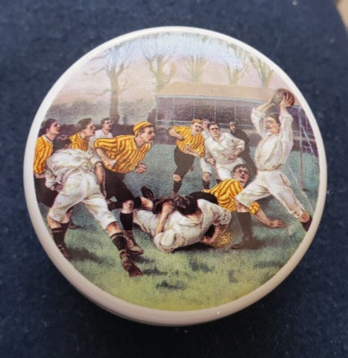 Patum Peperium Porcelain Trinket Box Container Rugby Gentlemans Relish anchovie 