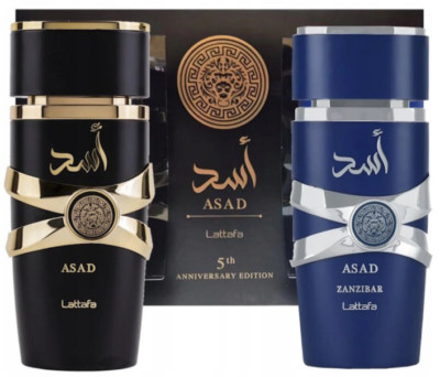 Lattafa Asad & Zanzibar Parfümset  für Männer  2x100 ml  variant