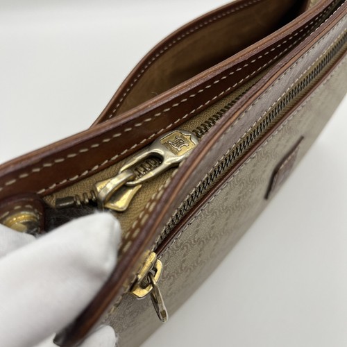 CELINE Clutch Bag Macadam PVC Leather Purse Triomphe Authentic From Japan - 第 21/23 張圖片