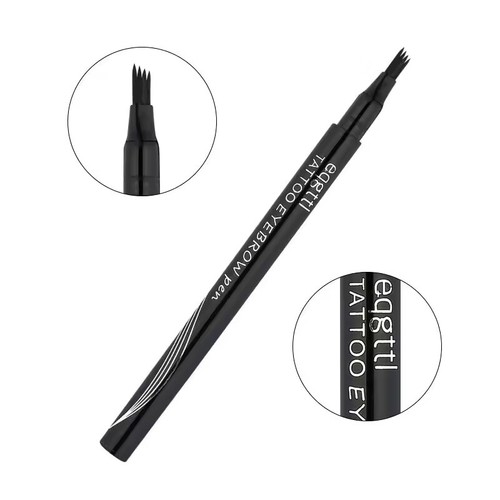 Eyebrow Microblading Pen Waterproof 3D Tattoo Liquid Ink 4 Fork Brow Pencil Tint - Picture 2 of 13