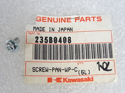 order B7♡ Kawasaki NOS NEW 235B0408 Screw 4x8 ZG ZX ZG1200 ZX750 Ninja