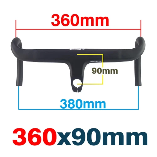 Cavo interno manubrio bici da strada in carbonio drop bar integrato con distanziali - Foto 26 di 43