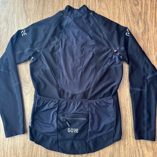 GORE Bike Wear Cycling BLACK Jacket Windstopper Zip Off Sleeves Men's Large - Picture 8 of 18