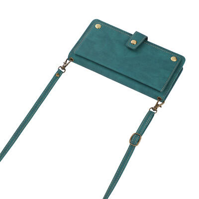 For Samsung Galaxy A14/A24/54 Crossbody With Strap Card Wallet Holder Case