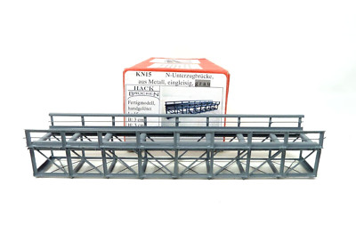 HACK BRÜCKEN SPUR N KN15 METALLLAGERBRÜCKE EINGLEIS