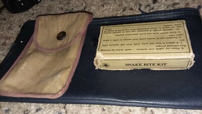 VERY RARE WWII ARMY ISSUED MCDONALD SNAKE BITE KIT W/ ORIGINAL