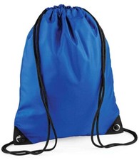 Bagbase Premium School Gym PE Shoe Trainer Bag Backpack BG10 Bright Royal
