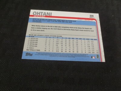 2019 Topps All Star Rookie Cup Rainbow # 600 Shohei Ohtani Angels