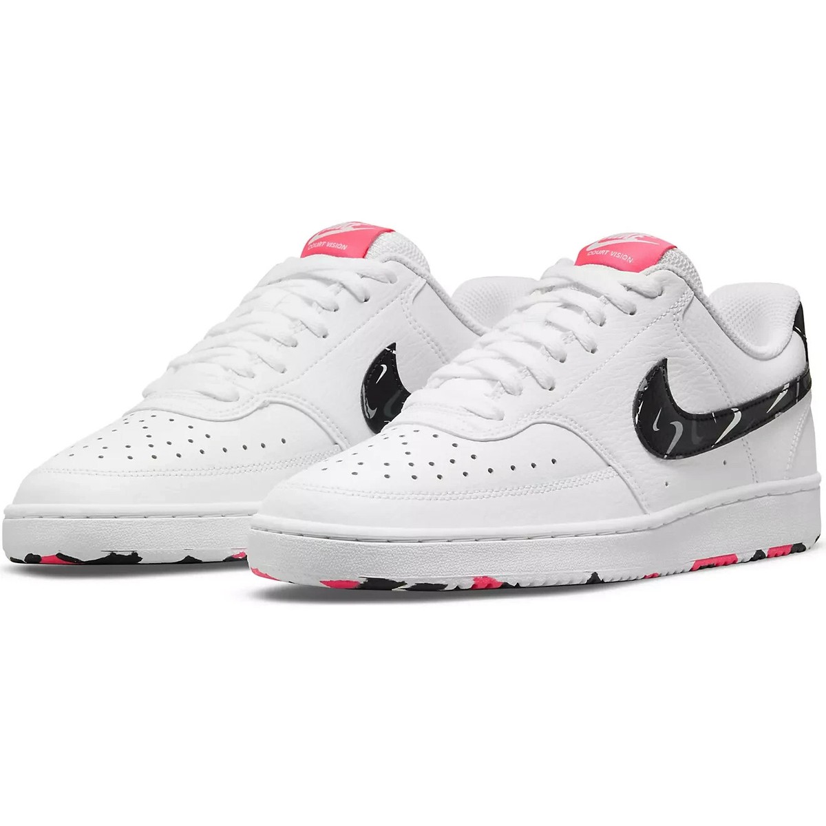Nike★Nike Court Vision Low White Grey★送料・関税込★ Nike Court Vision Low White Hyper Pink DM8079-100 Womens US