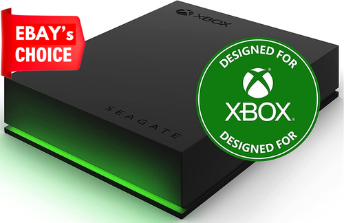 Xbox Game Drive Portable External Hard Disk Drive with RGB LED Lighting, 2TB, Bl - Picture 9 of 12