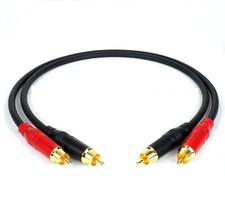 1-20FT Mogami W2534 18AWG Amphenol 2-RCA HI-FI Stereo Audio Sound Pair Cable