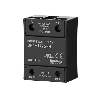 SR1-1475-N Autonics Solid state Relay, 75Amp, Input:4-30VDC, Output:48-480VAC