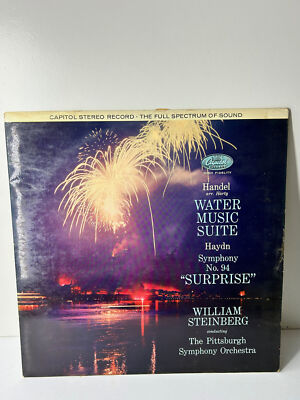 Handel Water Music Suite - William Steinberg & Pittsburgh Orchestra 12'' Vinyl 