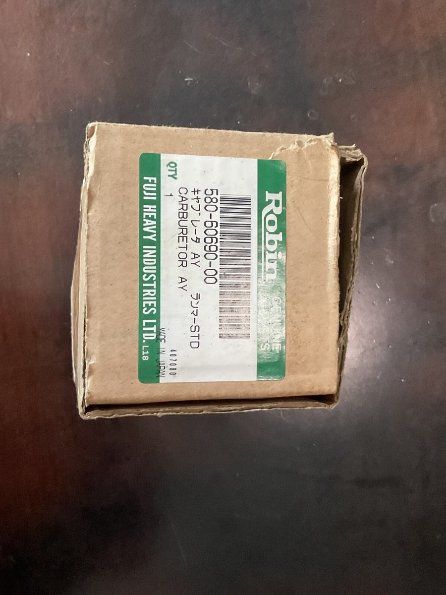 Robin Subaru Carburetor AY Genuine Parts 580-60690-00 NOS