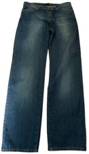 Vtg Just Cavalli Womens Jeans 30x33 Straight Leg Rhinestones Button Fly Y2K