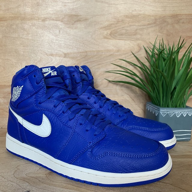 Men's Nike Air Jordan 1 Retro High OG Hyper Royal Blue White Size 12 555088 401 | eBay