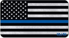 ELITE OUTDOORS Police Thin Blue Line Flag Gun Cleaning MAT 12" x 22" Made In USA