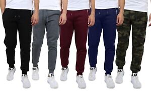 Mens Jogger Pants Sweatpants French Terry Active Gym Lounge Sleep Skinny Fit NEW - Click1Get2 Offers