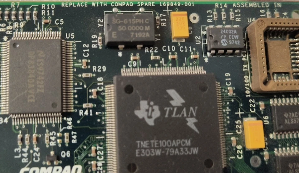 * SALE * VINTAGE COMPAQ 169849-001 10/100 PCI ETHERNET CARD RJ45 RM2-LAN2 - Image 4 of 4