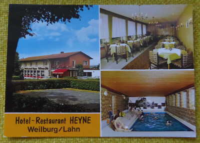  Postcard Weilburg/Lahn, hotel-restaurant Heyne (7-22)