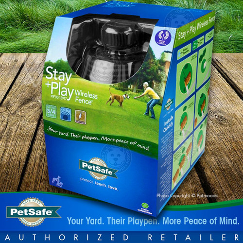 PetSafe Stay and Play Wireless Fence PIF00-12917 Rechargeable Blue Collar - Picture 2 of 11