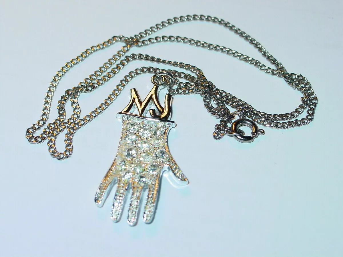 Michael Jackson Vintage Glove Necklace