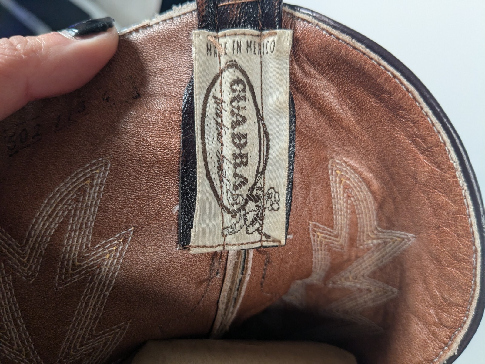 Cuadra Patchwork Leather Western Boots Mexico Sz … - image 9