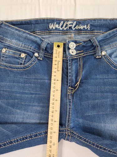 Wallflower Damen Jeans Größe 9 Skinny Stretch bestickt Strass verziert - Bild 15 von 16