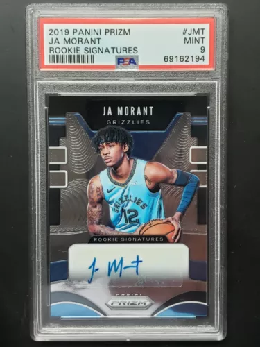 🔥 2019 PANINI PRIZM JA MORANT ROOKIE SIGNATURES RC AUTO MINT PSA 9 🔥