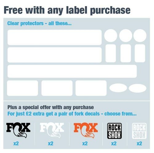Marin new bike labels / decals with free bike protection (23 pack) - 20 colours - Picture 2 of 28