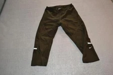 35874 Nike Gym Pants Leggings Capris Green Polyester Size XS Womens