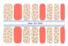 Cherry On Top Nail Polish Strips / Nail Wraps / Nail Stickers