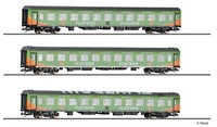 "Tt 3Tlg. Reisezugwagenset \"Flixtrain\" Bauart Halberstadt Ep. Vi Tillig 01030"
