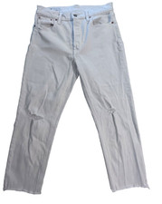 LN GAP Jeans Womens 29 / 8s Button Fly Frayed Hem Cheeky Straight High Rise