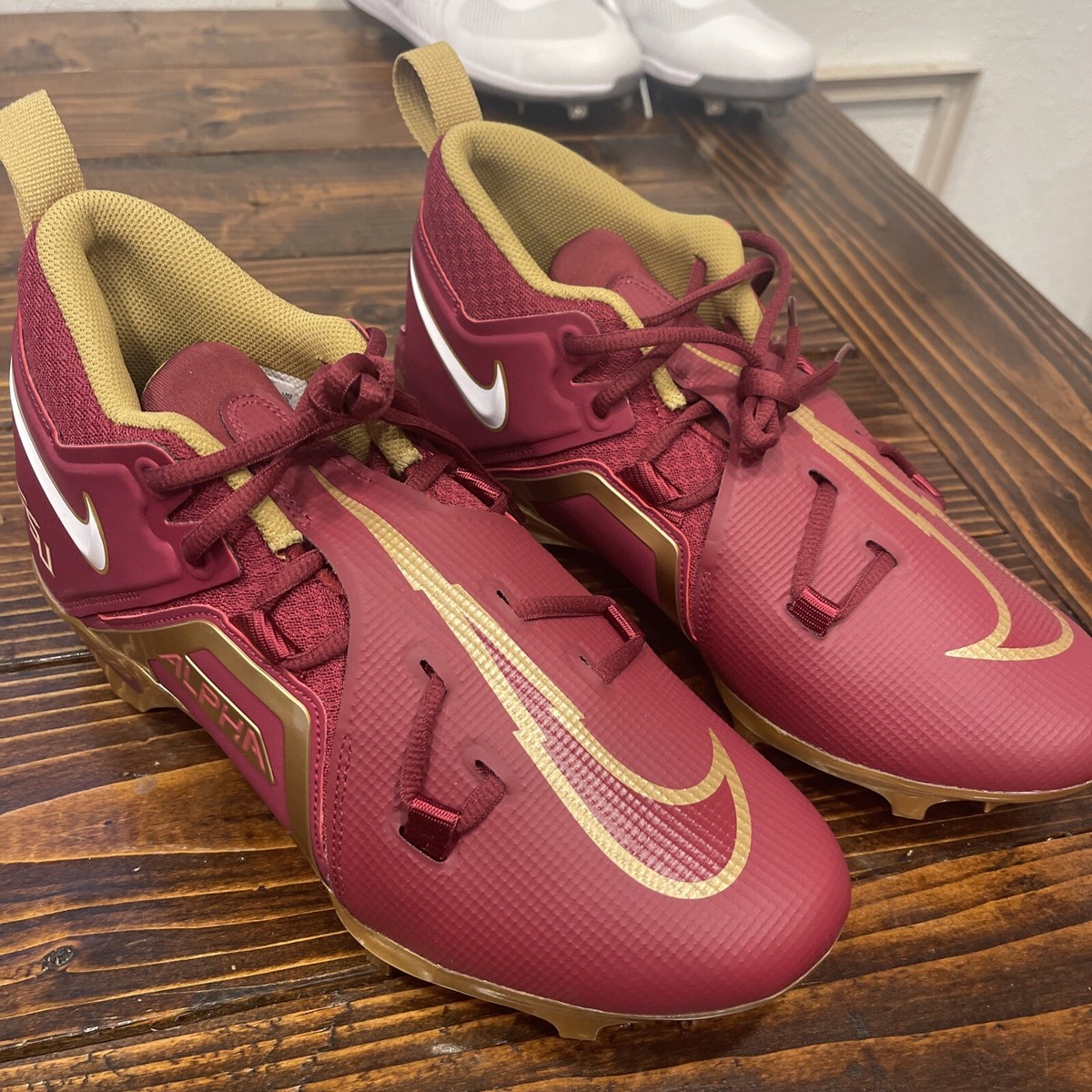 New Nike Alpha Menace PRO 3 Florida State Football Cleats Size 10