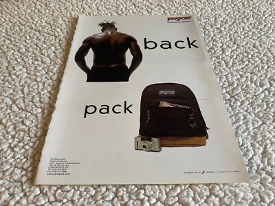 PSK6 SKATEBOARDING BILD/ANZEIGE 11X8'' JANSPORT AMERICA'S NO.1 RUCKSACK
