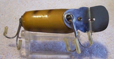 VINTAGE Leurre South Bend Dive Oreno N°952S Bois - Avec Boîte D'origine - Brochet