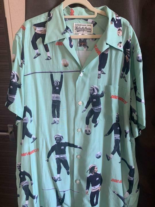 WACKO MARIA Aloha shirt Wako Maria Bob Marley mint color M WACKO MARIA Aloha shirt Wako Maria Bob Marley mint color M