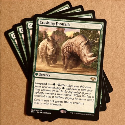 Magic The Gathering ~ Juego ~ 4x Crashing Footfalls ~ MH1 Modern Horizons ~ 160 ~ Inglés ~ Casi Nuevo - Imagen 1 de 10