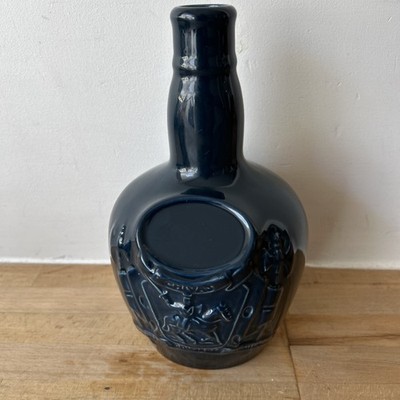 Wade Chivas Brothers blaue leere Schnapsflasche mit Korken 