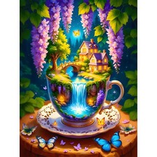 Diamond Art Kits for Adults Flowers, 5D River Diamond Painting Kits for Adult...