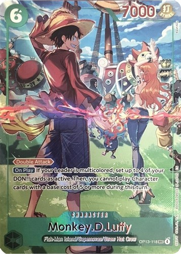 Monkey D Luffy SEC OP13-118 Parallel Wanted Mighty Enemies One