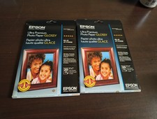 Epson Ultra Premium Photo Paper GLOSSY 5x7 Inches, 20 Sheets 1 New, 1 Open Box