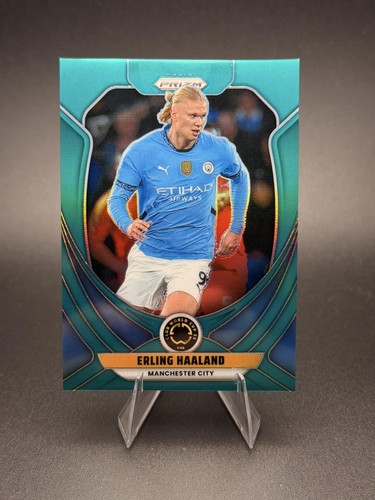 2025 Panini Prizm FIFA Club World Cup #136 Erling Haaland Teal Prizms #/99